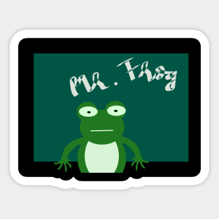 Mr. Frog Sticker